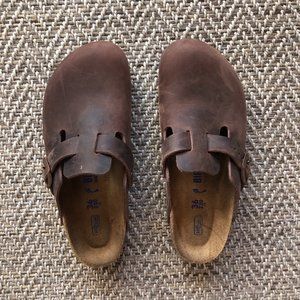 Birkenstock Boston Clogs Dark Brown Sz. 7